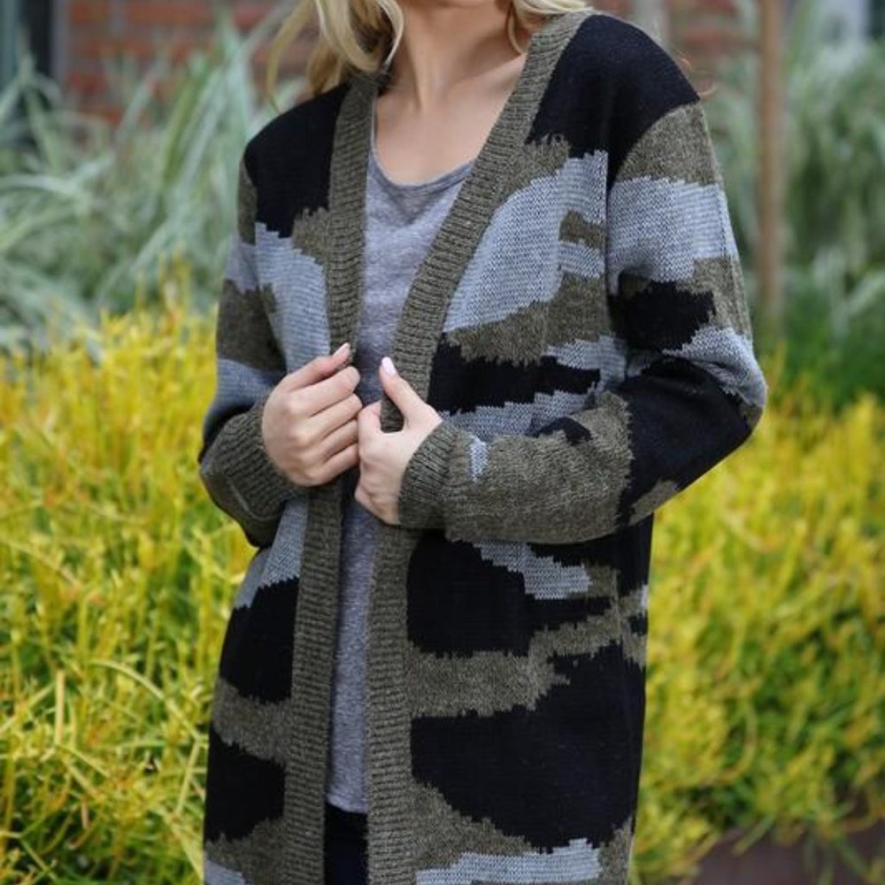 Camo Cardigan